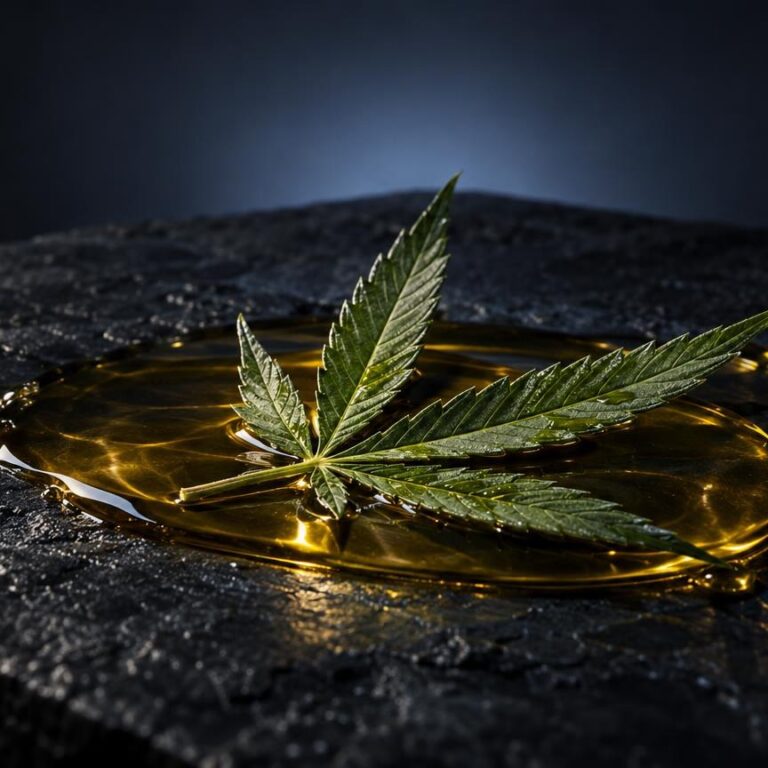 Plano aproximado com luz natural sobre Melhor óleo cbd