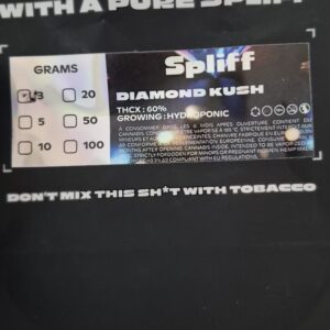 Avaliação de cliente Diamond Kush com foto - Spliff